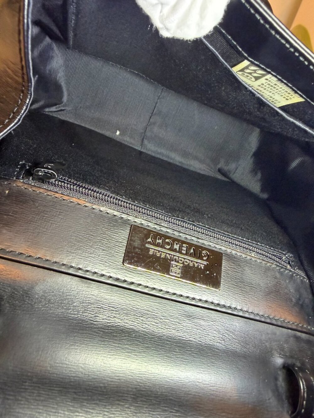 Vintage Givenchy Black Box Leather Top Handle - Picture 7 of 13